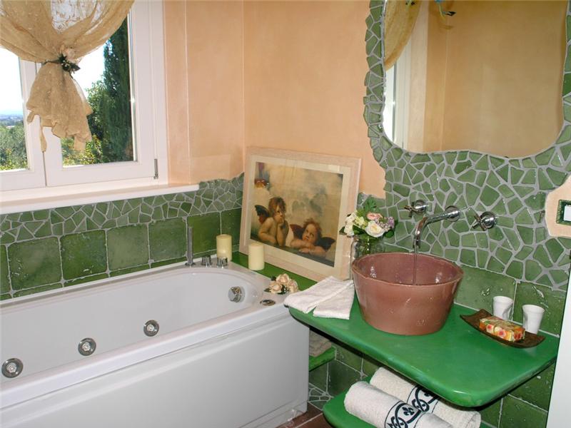 Green bathroom